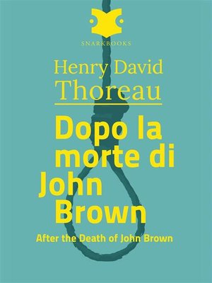 cover image of Dopo la morte di John Brown /After the Death of john Brown